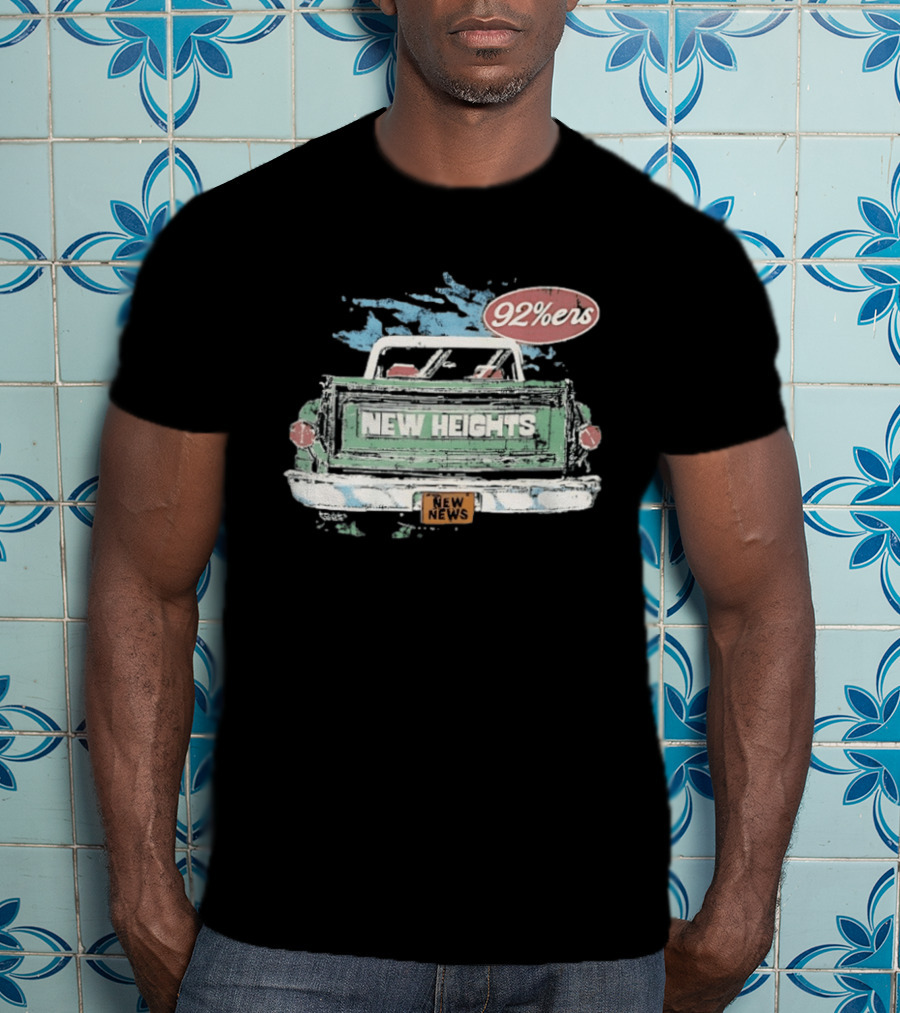 New Heights 92 Percenters Truck Vintage Style New News T-Shirt