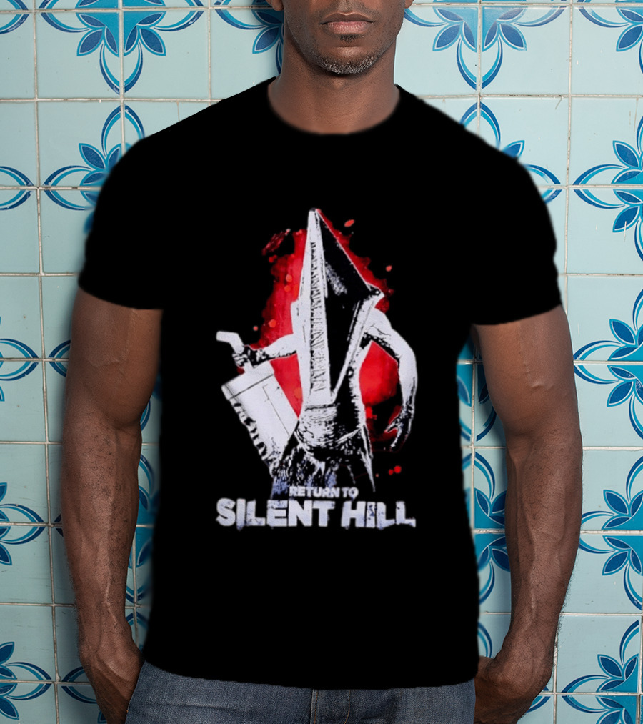 Return To Silent Hill Pyramid Head Iconic Horror T-Shirt