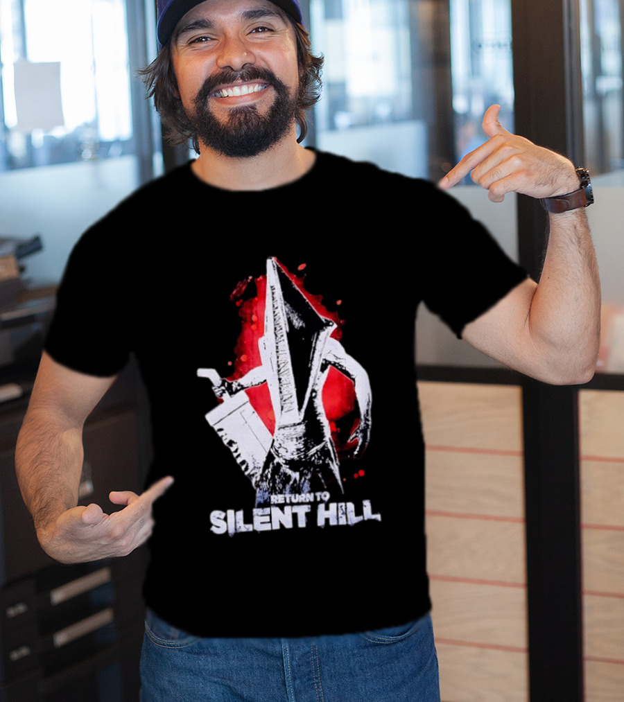 Return To Silent Hill Pyramid Head Iconic Horror T-Shirt