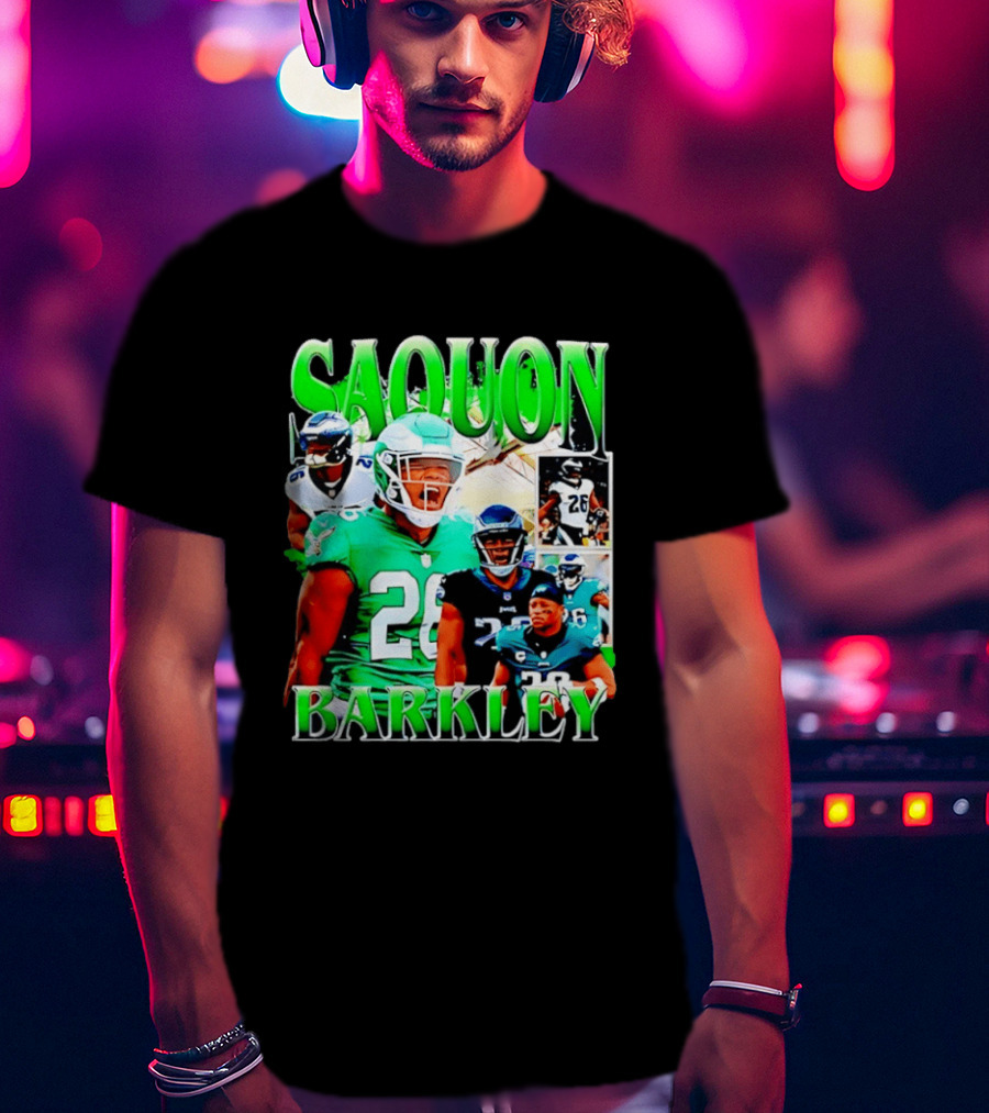 Saquon Barkley 26 Philadelphia Eagles NFL Football 2026 T-Shirt