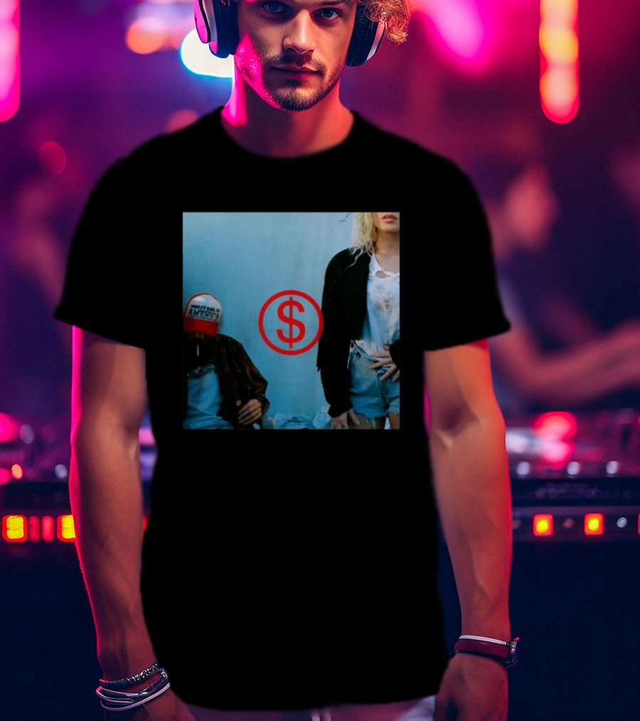 Slayyyter Worst Girl In America Vinyl CD Album Cover Red Dollar T-Shirt