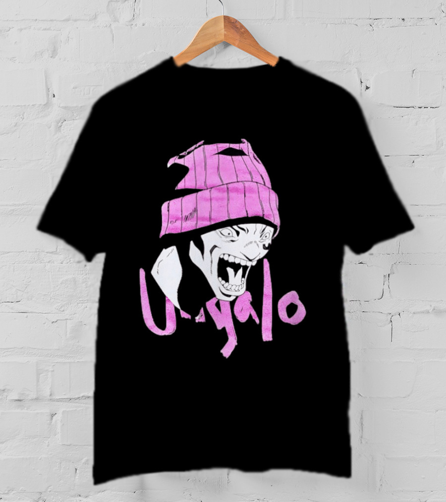 Ungalo JoJo's Bizarre Adventure Stone Ocean Pink Hat Manga T-Shirt