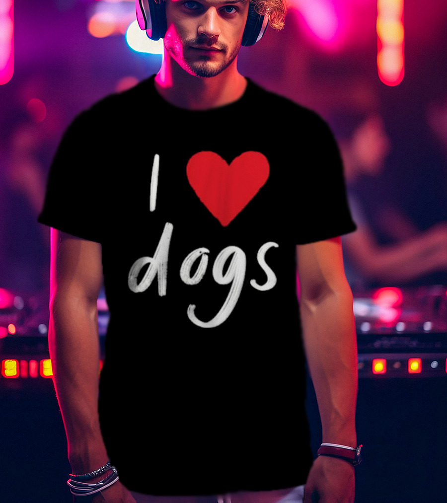 We Rate Dogs I Heart Dogs Love Canine T-Shirt