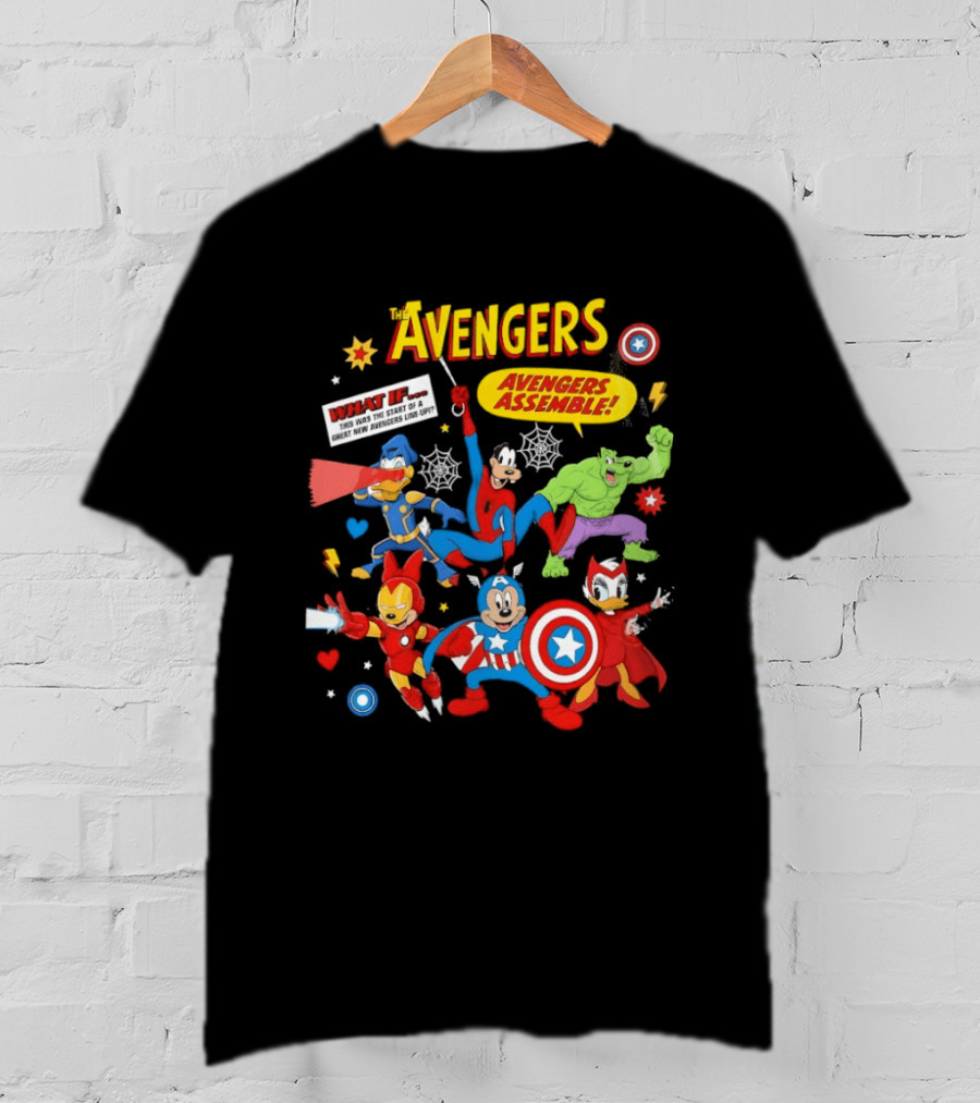 Marvel Avengers Assemble Mickey And Friends Comic Book Superheroes What If T-Shirt