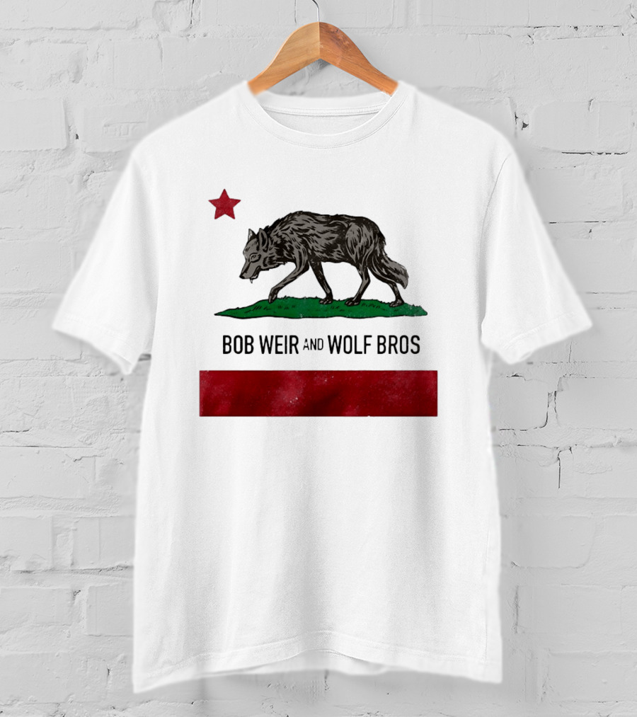 Bob Weir And Wolf Bros California Republic Wolf Star T-Shirt