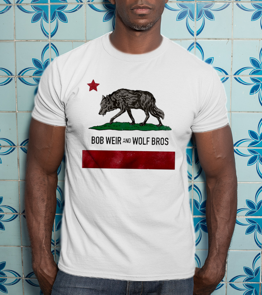 Bob Weir And Wolf Bros California Republic Wolf Star T-Shirt
