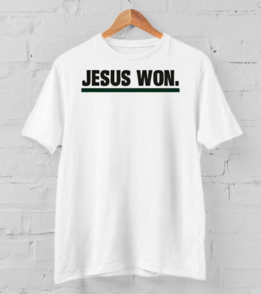 Huntington Foresters Basketball Jesus Won Victory Celebration T-Shirt