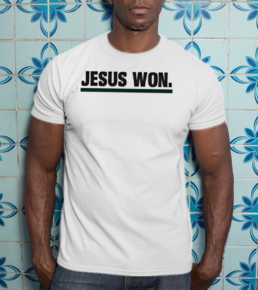Huntington Foresters Basketball Jesus Won Victory Celebration T-Shirt