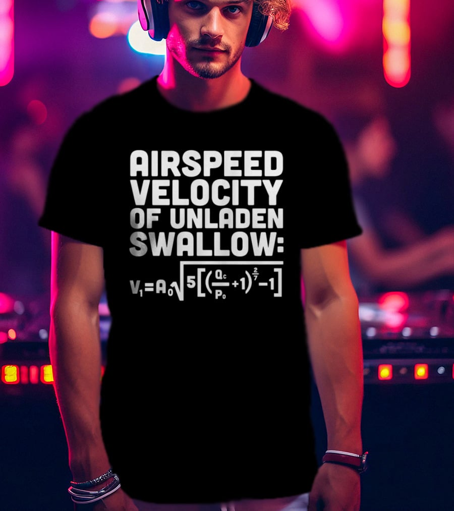 Airspeed Velocity Of Unladen Swallow T-Shirt