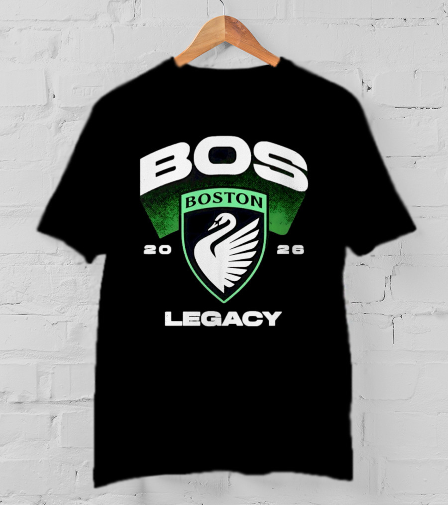 Boston Legacy FC BOS Swan Emblem 2026 T-Shirt