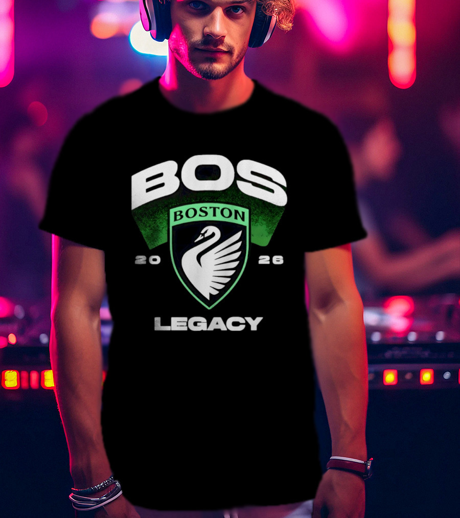 Boston Legacy FC BOS Swan Emblem 2026 T-Shirt
