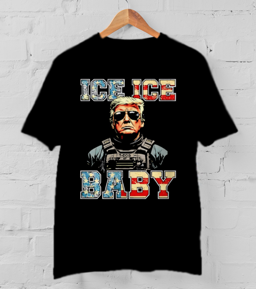 Ice Ice Baby Donald Trump America Sunglasses Vest T-Shirt