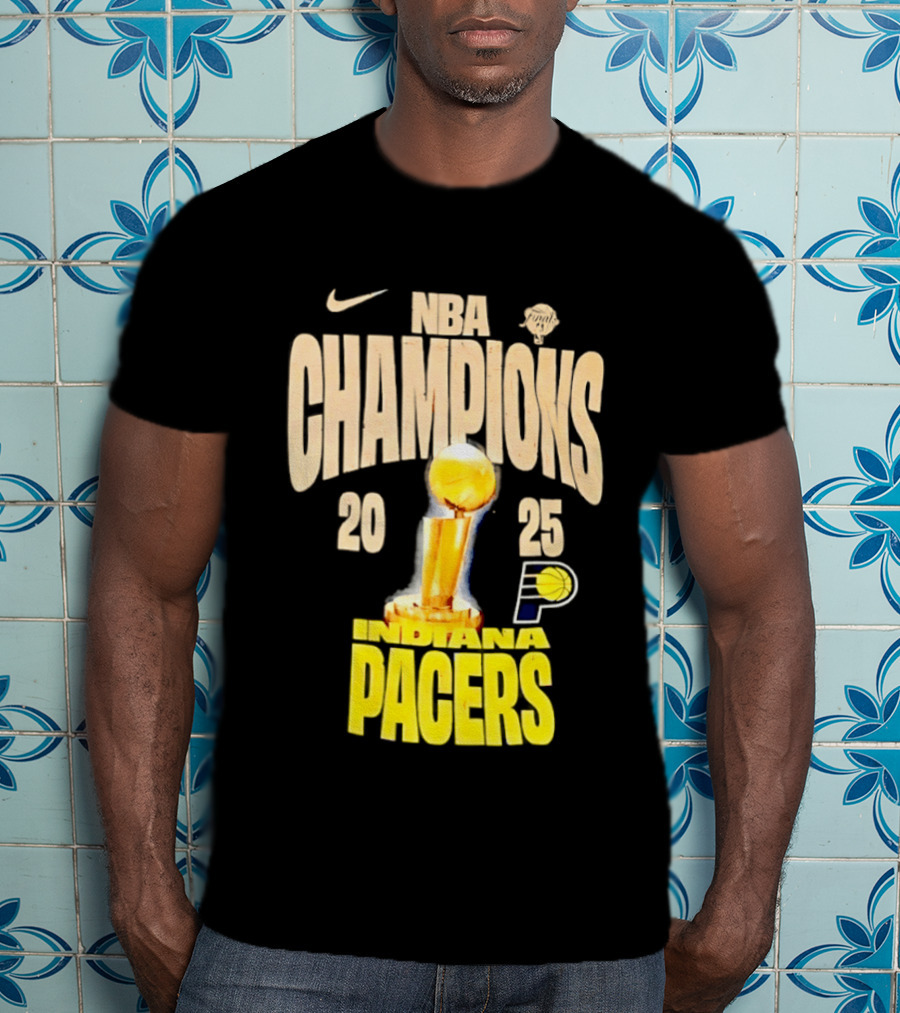NBA Champions 2025 Indiana Pacers Trophy Nike T-Shirt