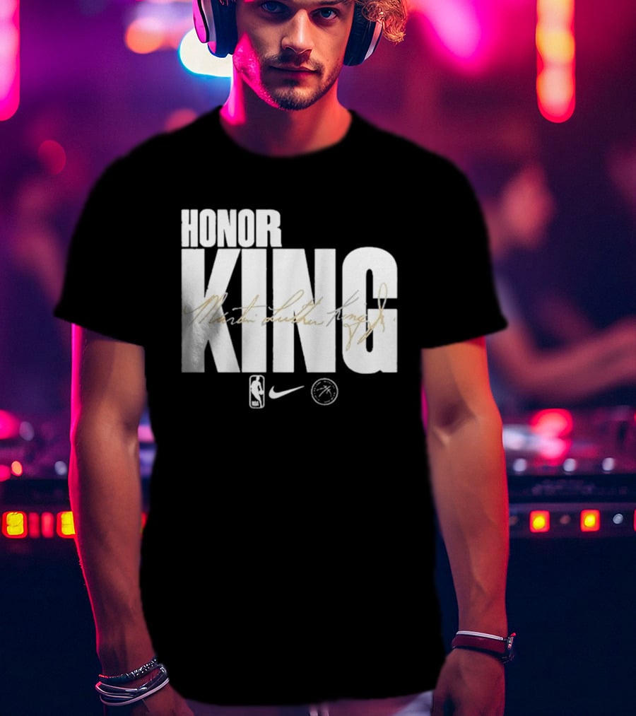 Honor King Martin Luther King Jr NBA Nike Los Angeles Lakers T-Shirt