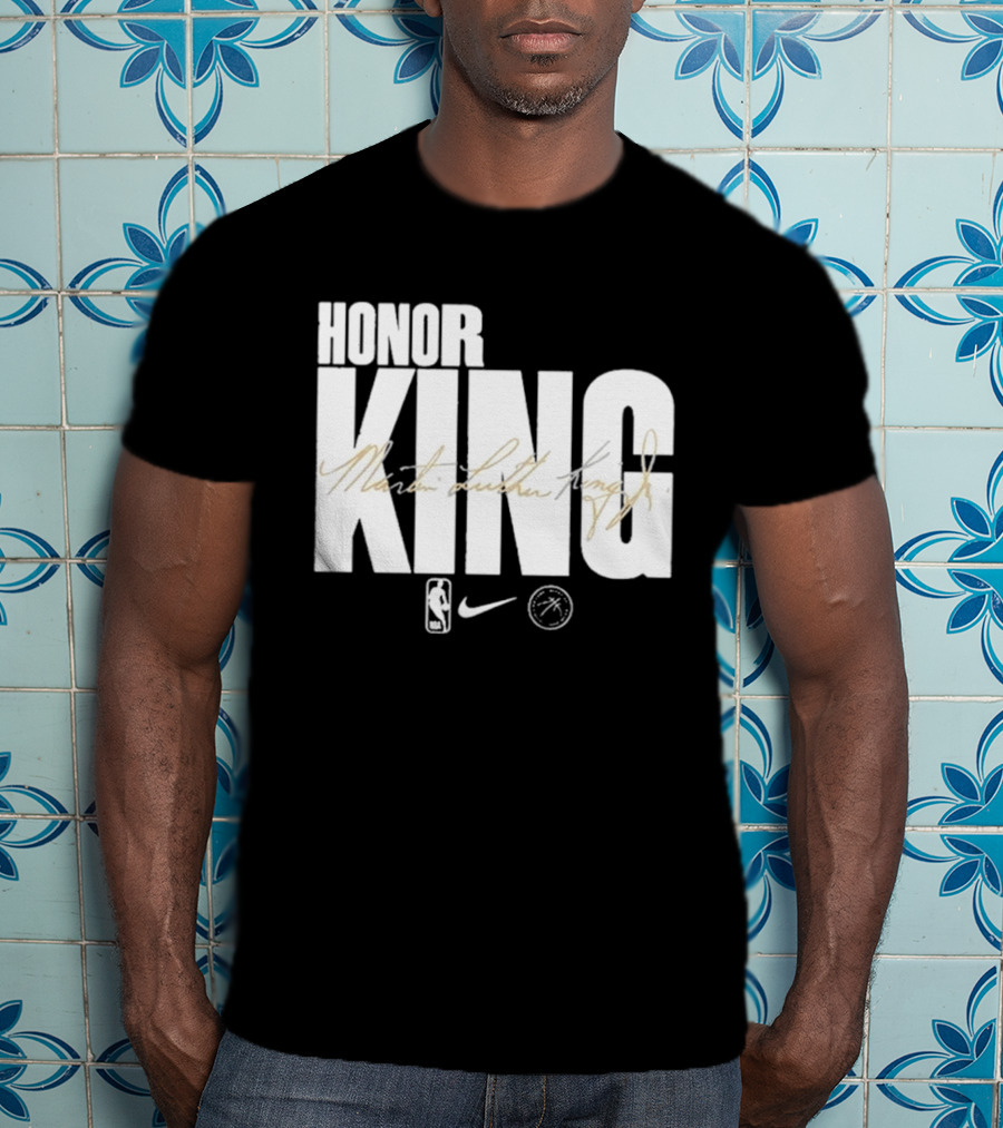Honor King Martin Luther King Jr NBA Nike Los Angeles Lakers T-Shirt