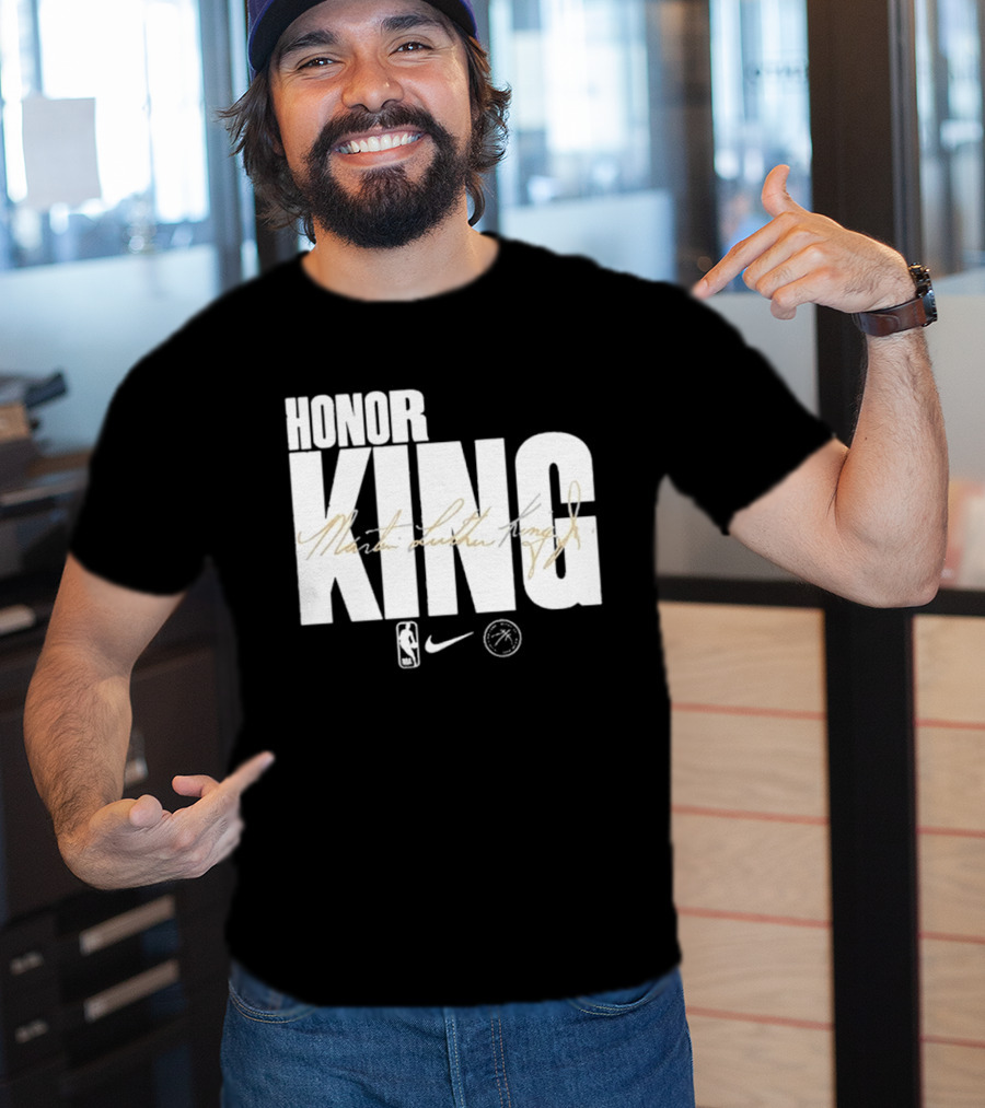 Honor King Martin Luther King Jr NBA Nike Los Angeles Lakers T-Shirt