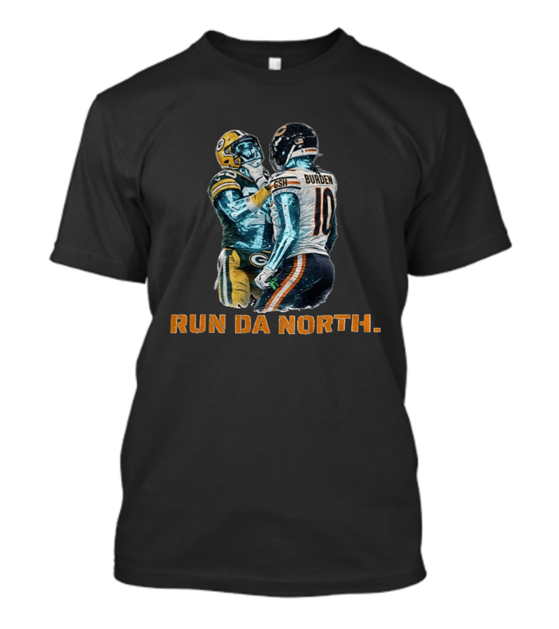 Bears Vs Packers Run Da North Luther Burden Keisean Nixon Football Clash T-Shirt