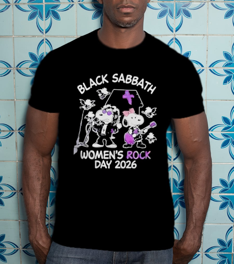 Snoopy Black Sabbath Women's Rock Day 2026 T-Shirt