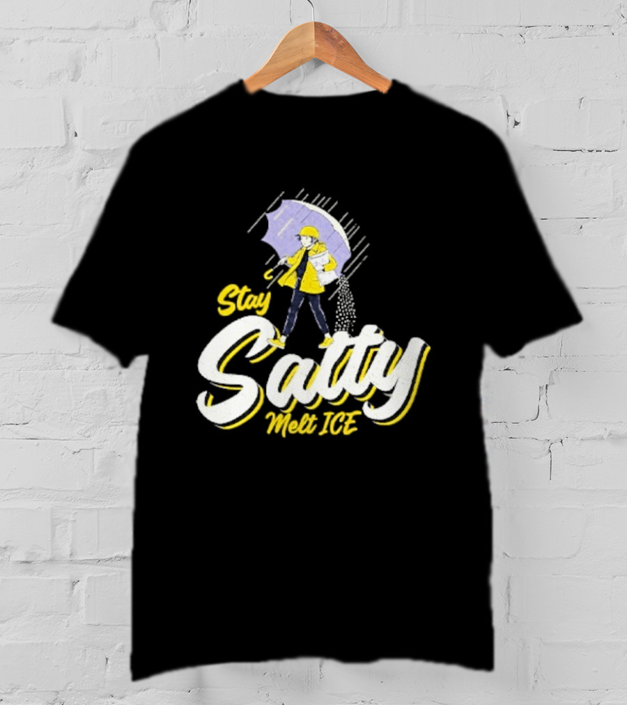 Stay Salty Umbrella Yellow Outfit Melt ICE T-Shirt
