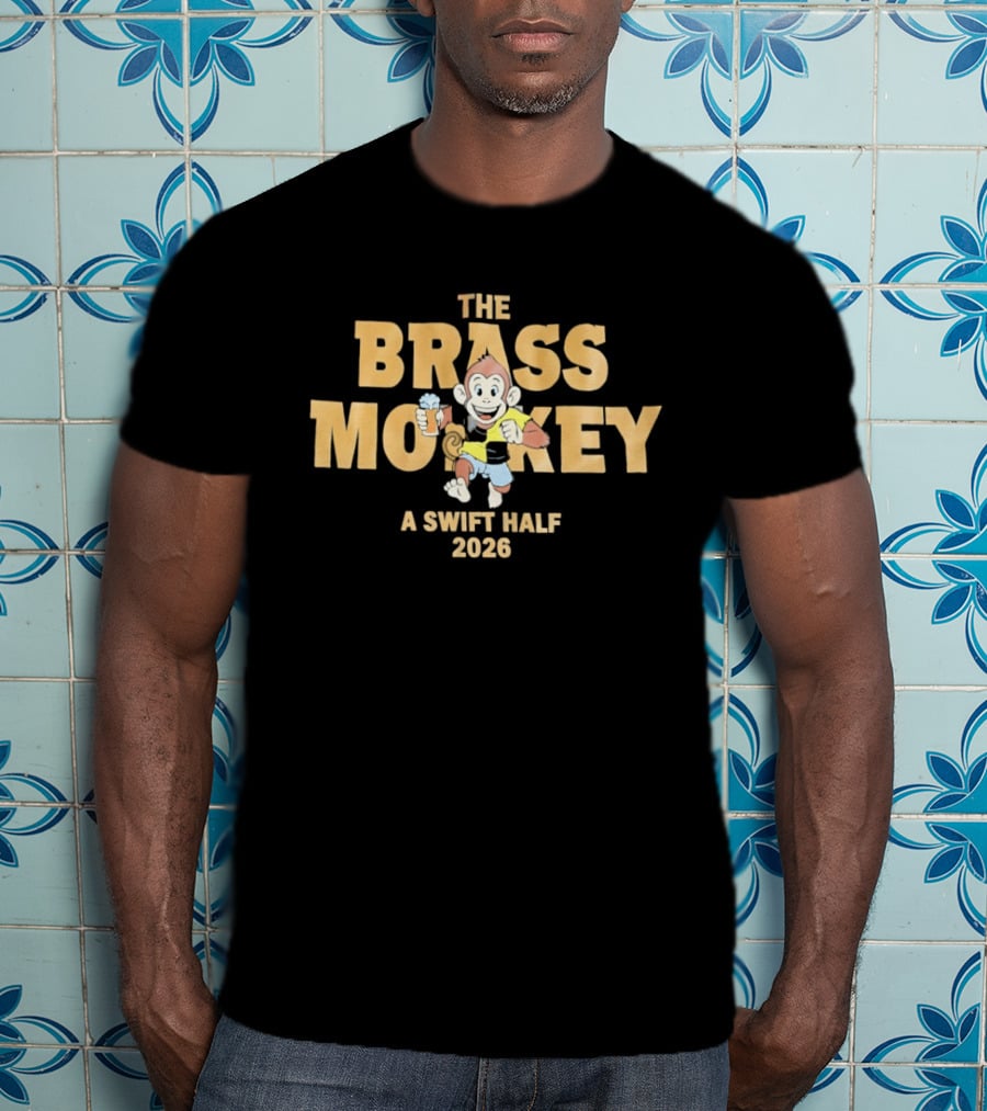 The Brass Monkey A Swift Half 2026 Beer Monkey T-Shirt