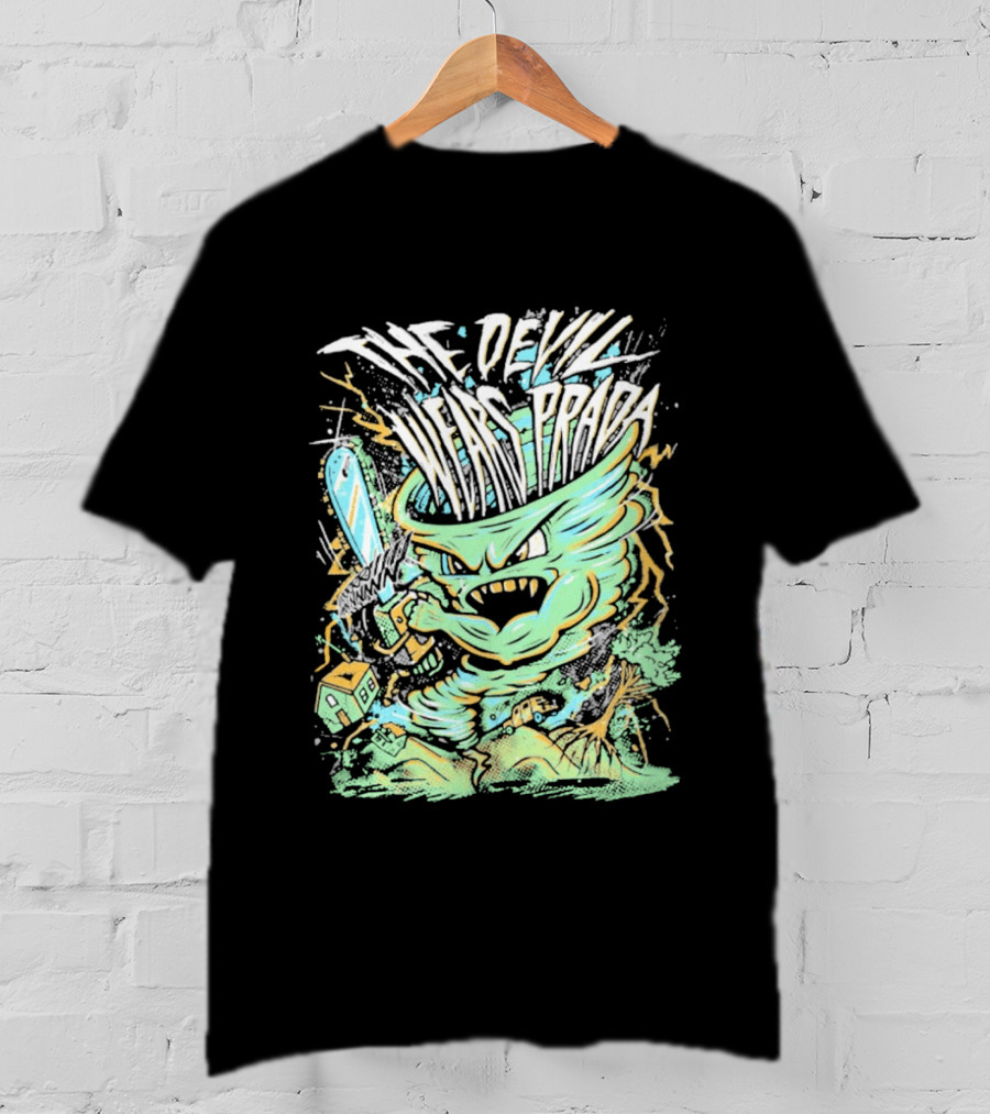 The Devil Wears Prada Brutal Chainsaw Creature T-Shirt