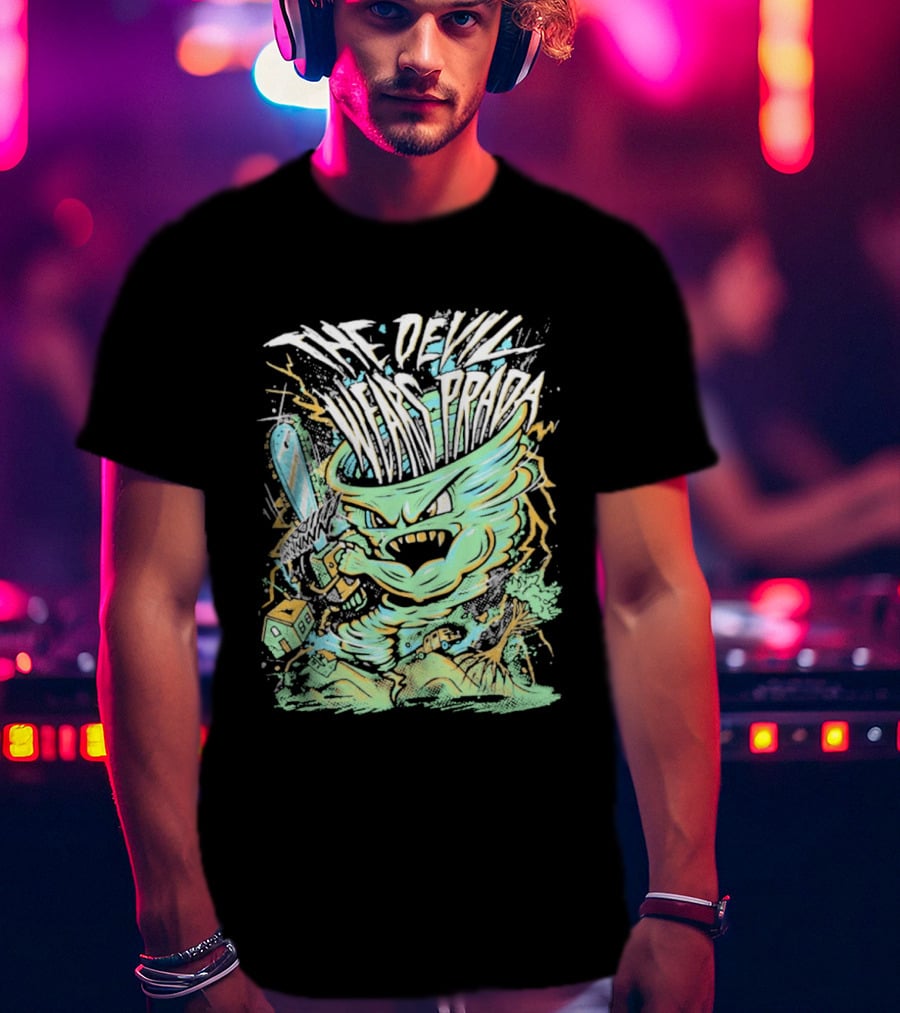 The Devil Wears Prada Brutal Chainsaw Creature T-Shirt