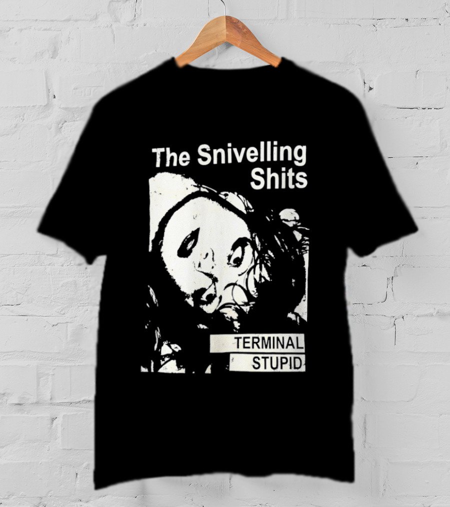 The Snivelling Shits Terminal Stupid Album Cover T-Shirt