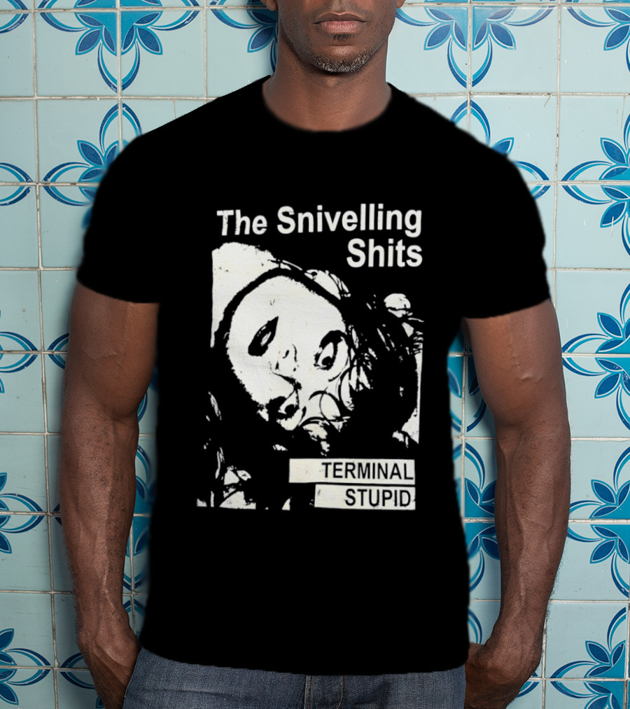 The Snivelling Shits Terminal Stupid Album Cover T-Shirt