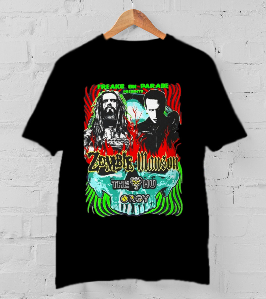 Freaks On Parade Presents Zombie Manson The HU Orgy 2026 Summer Tour T-Shirt