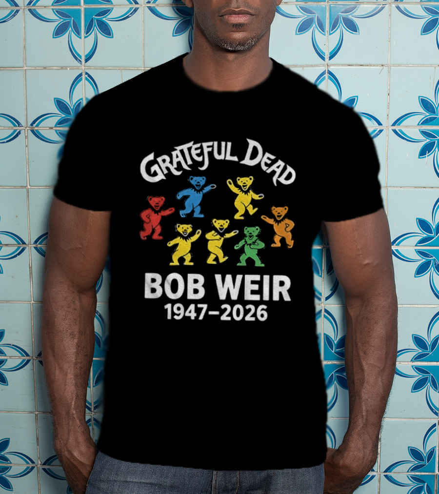 Grateful Dead Bob Weir 1947 2026 Dancing Bears T-Shirt