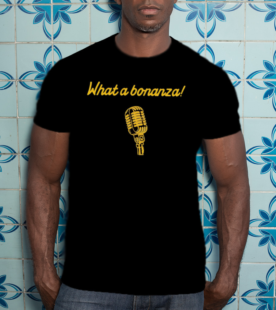 What A Bonanza California Golden Bears Microphone T-Shirt