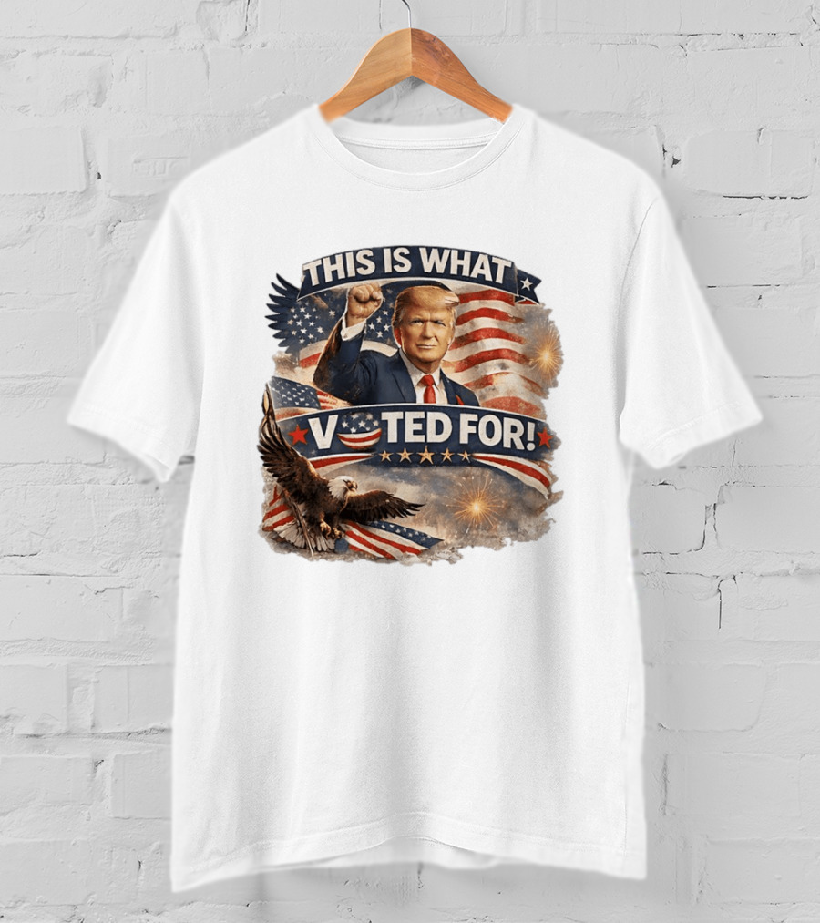 This Is What I Voted For Trump Eagle American Flag T-Shirt