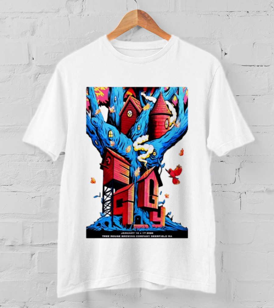 EGGY Tree House Brewing Company January 16 17 2026 Deerfield MA T-Shirt