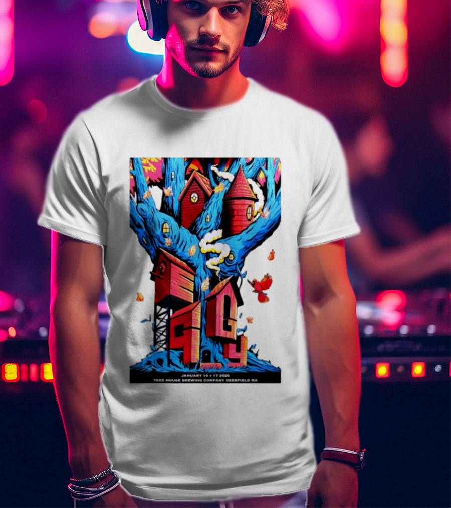 EGGY Tree House Brewing Company January 16 17 2026 Deerfield MA T-Shirt