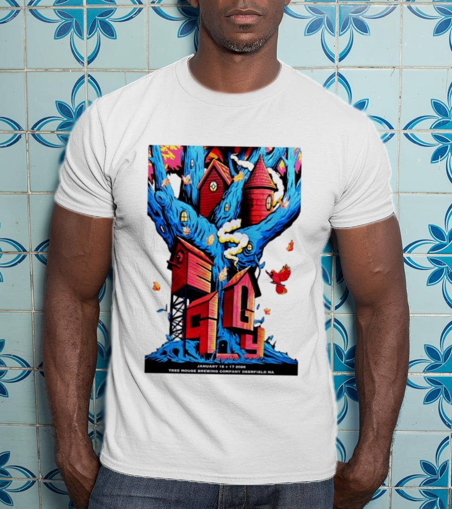 EGGY Tree House Brewing Company January 16 17 2026 Deerfield MA T-Shirt