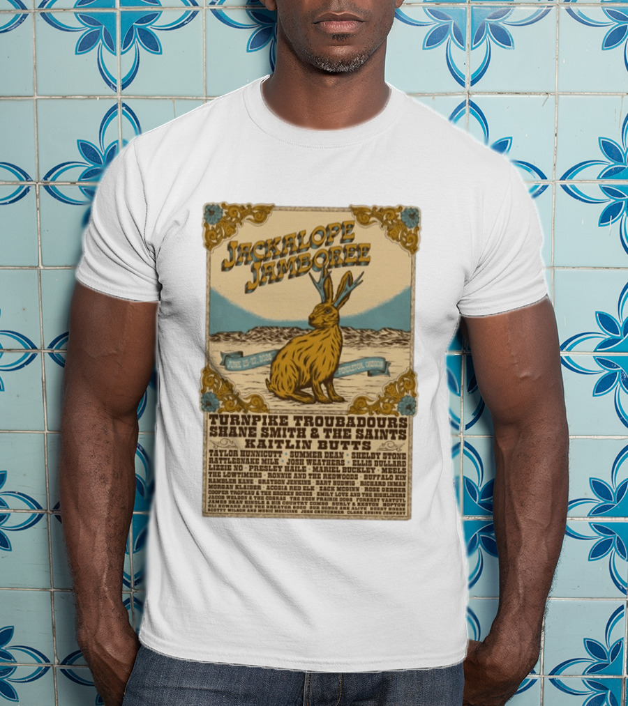 Jackalope Jamboree June 25 27 2026 Pendleton Oregon Festival Lineup Turnpike Troubadours Shane Smith Kaitlin Butts T-Shirt