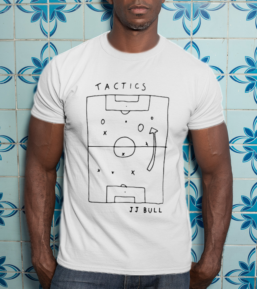 JJ Bull Tactics Football Strategy Field Sketch T-Shirt
