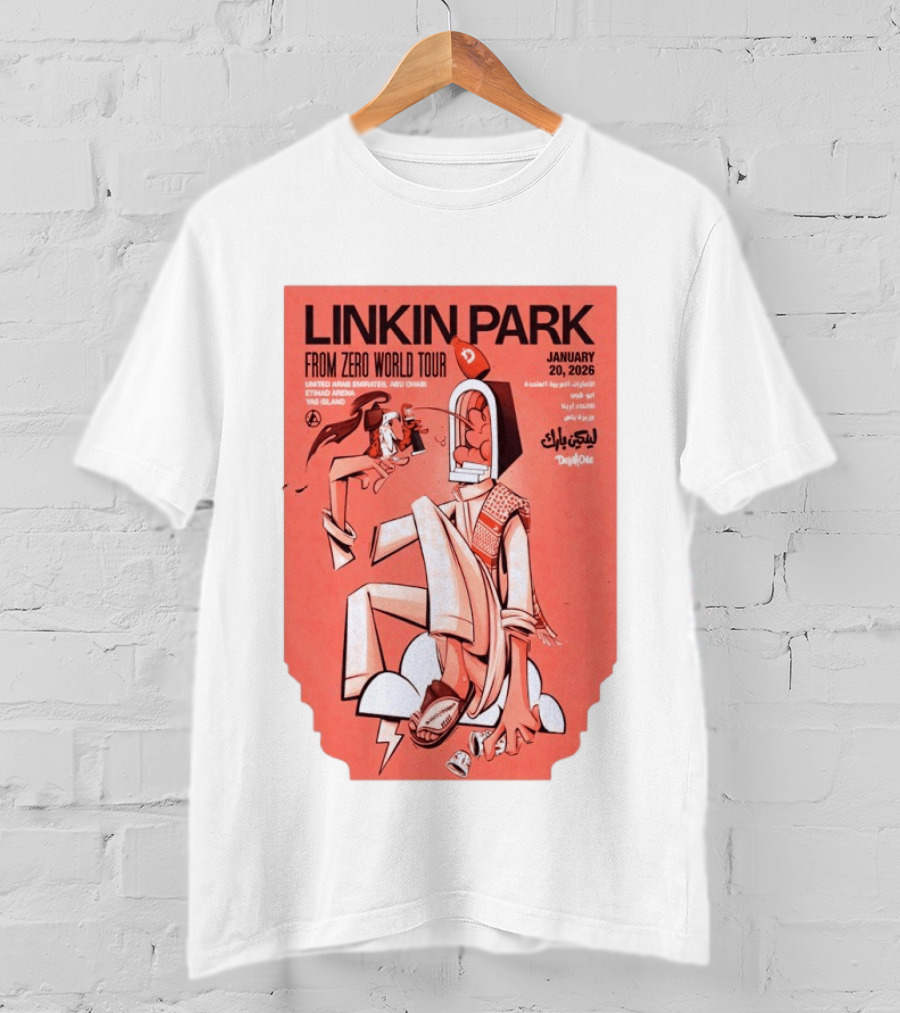 Linkin Park From Zero World Tour Yas Island January 20 2026 T-Shirt