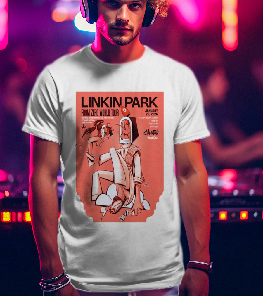 Linkin Park From Zero World Tour Yas Island January 20 2026 T-Shirt
