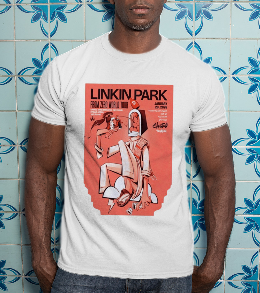 Linkin Park From Zero World Tour Yas Island January 20 2026 T-Shirt