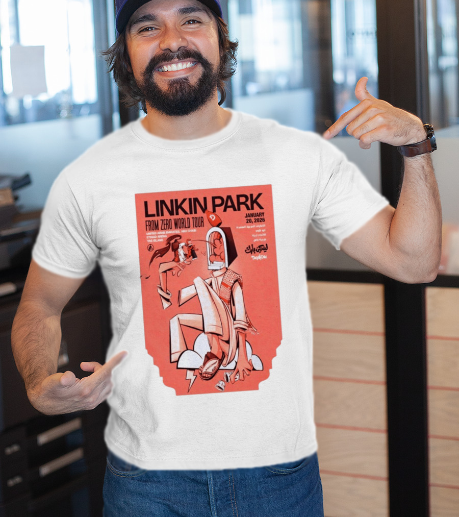Linkin Park From Zero World Tour Yas Island January 20 2026 T-Shirt