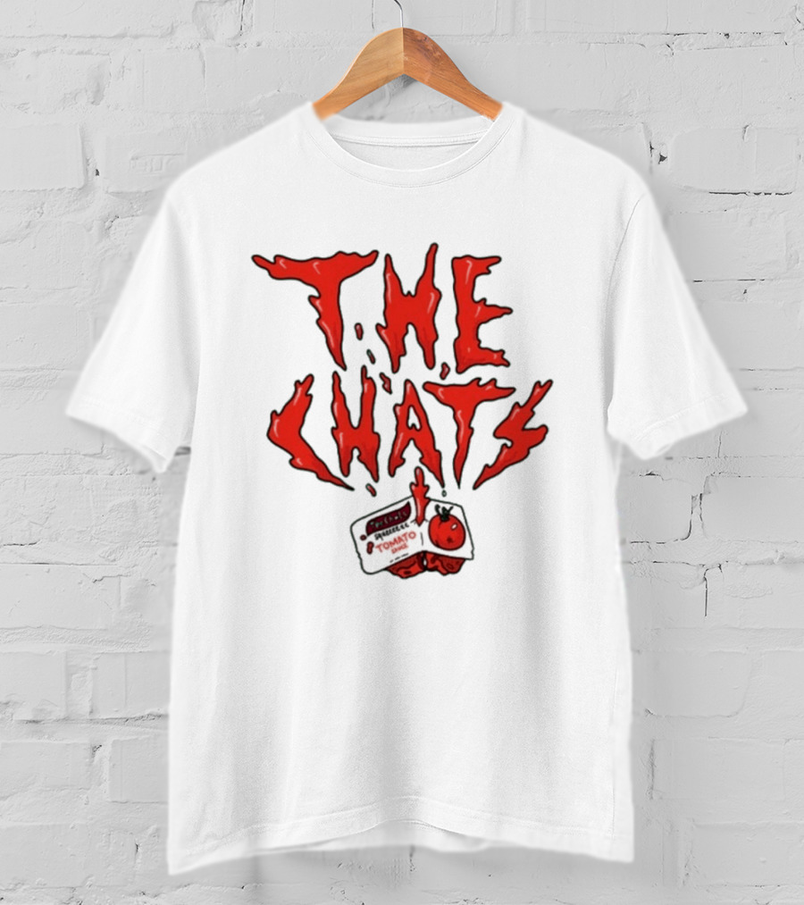The Chats Stonewheel Tomato Label And Red Dripping T-Shirt