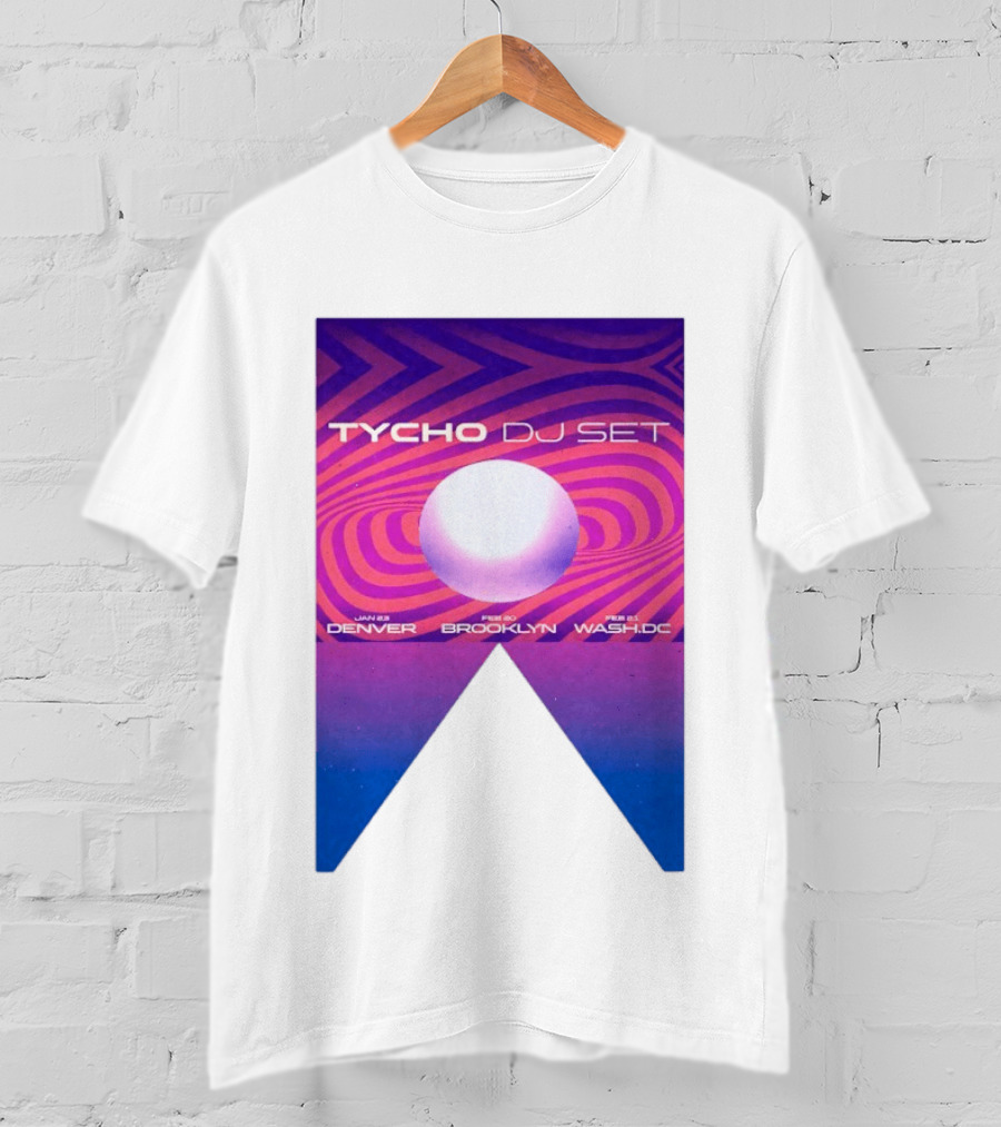 Tycho DJ Set Tour Jan Feb 2026 Denver Brooklyn DC T-Shirt