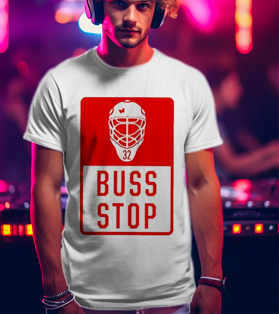 Carolina Hurricanes Buss Stop 32 Mask T-Shirt