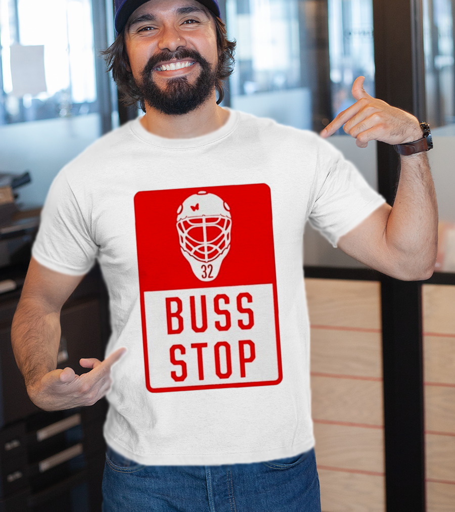 Carolina Hurricanes Buss Stop 32 Mask T-Shirt