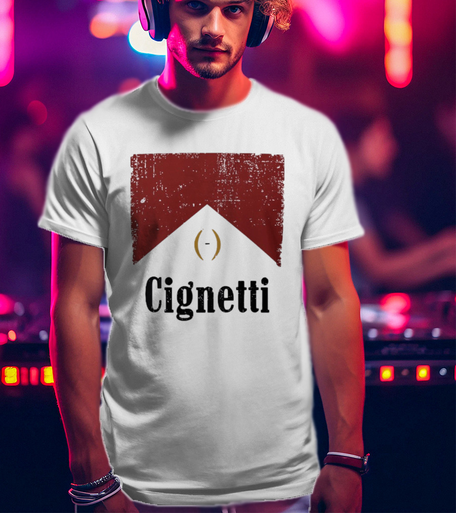 Cignetti Indiana Hoosiers Vintage Red Banner T-Shirt