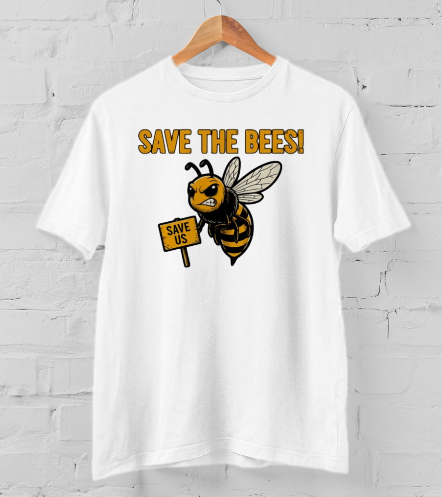 Grumpy Bee Save The Bees Save Us T-Shirt