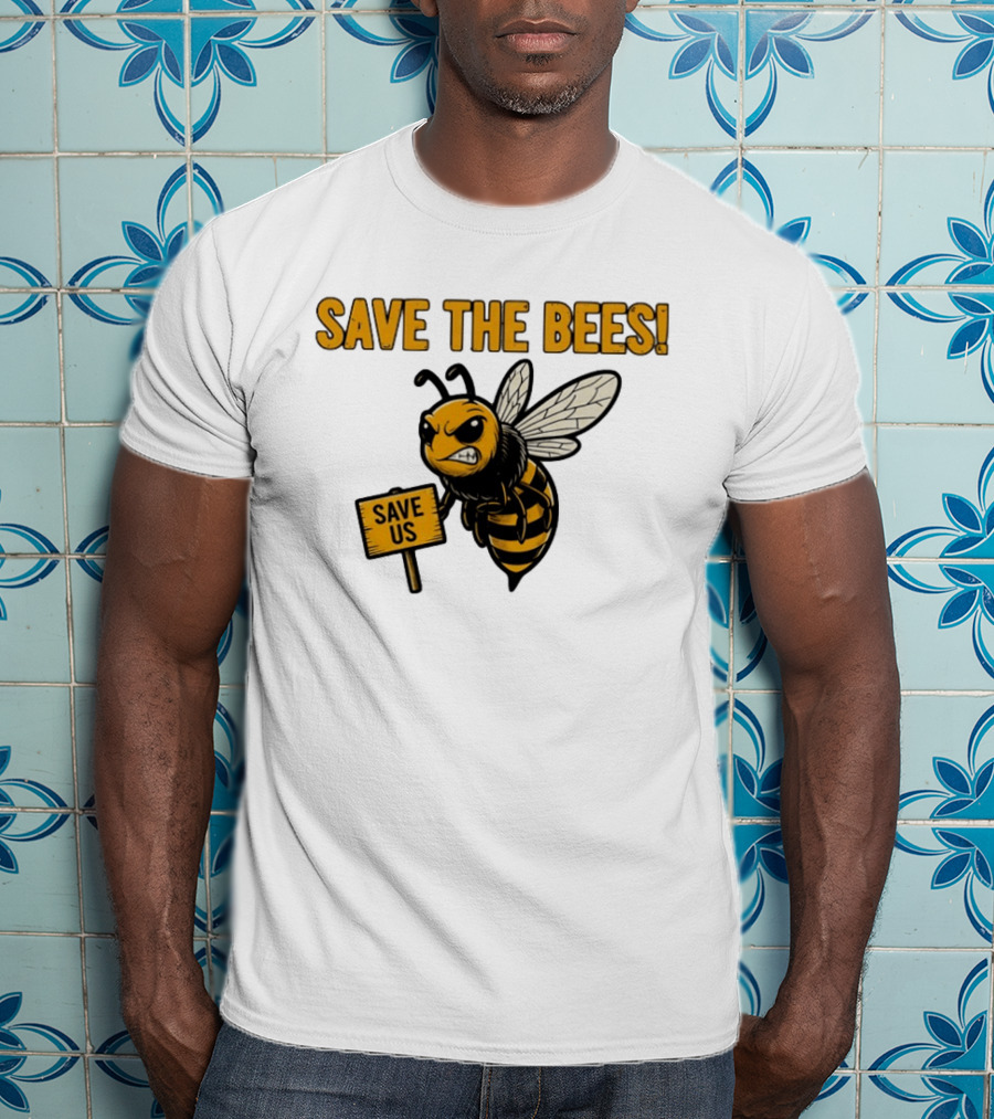 Grumpy Bee Save The Bees Save Us T-Shirt