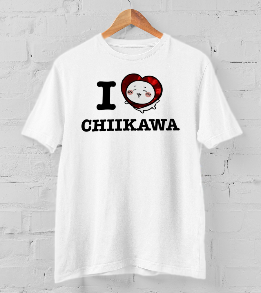 I Love Chiikawa Cute Heart T-Shirt