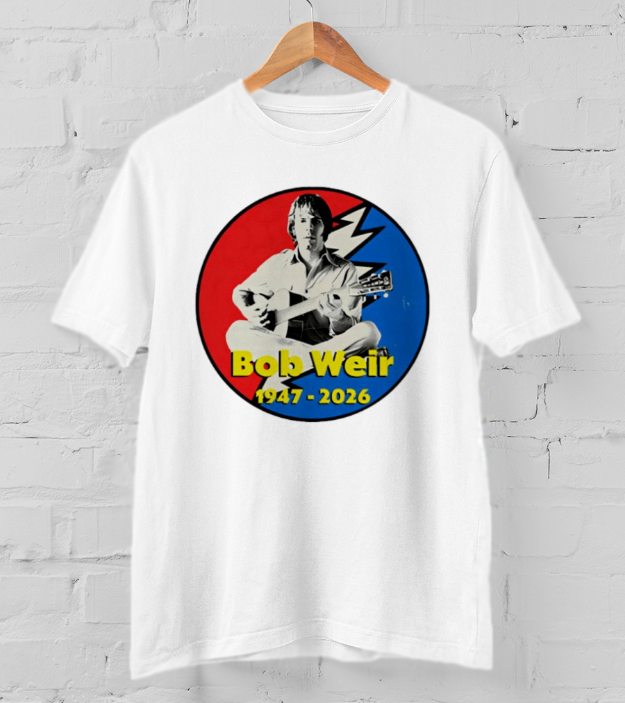 Bob Weir 1947 2026 Grateful Dead Lightning Bolt T-Shirt